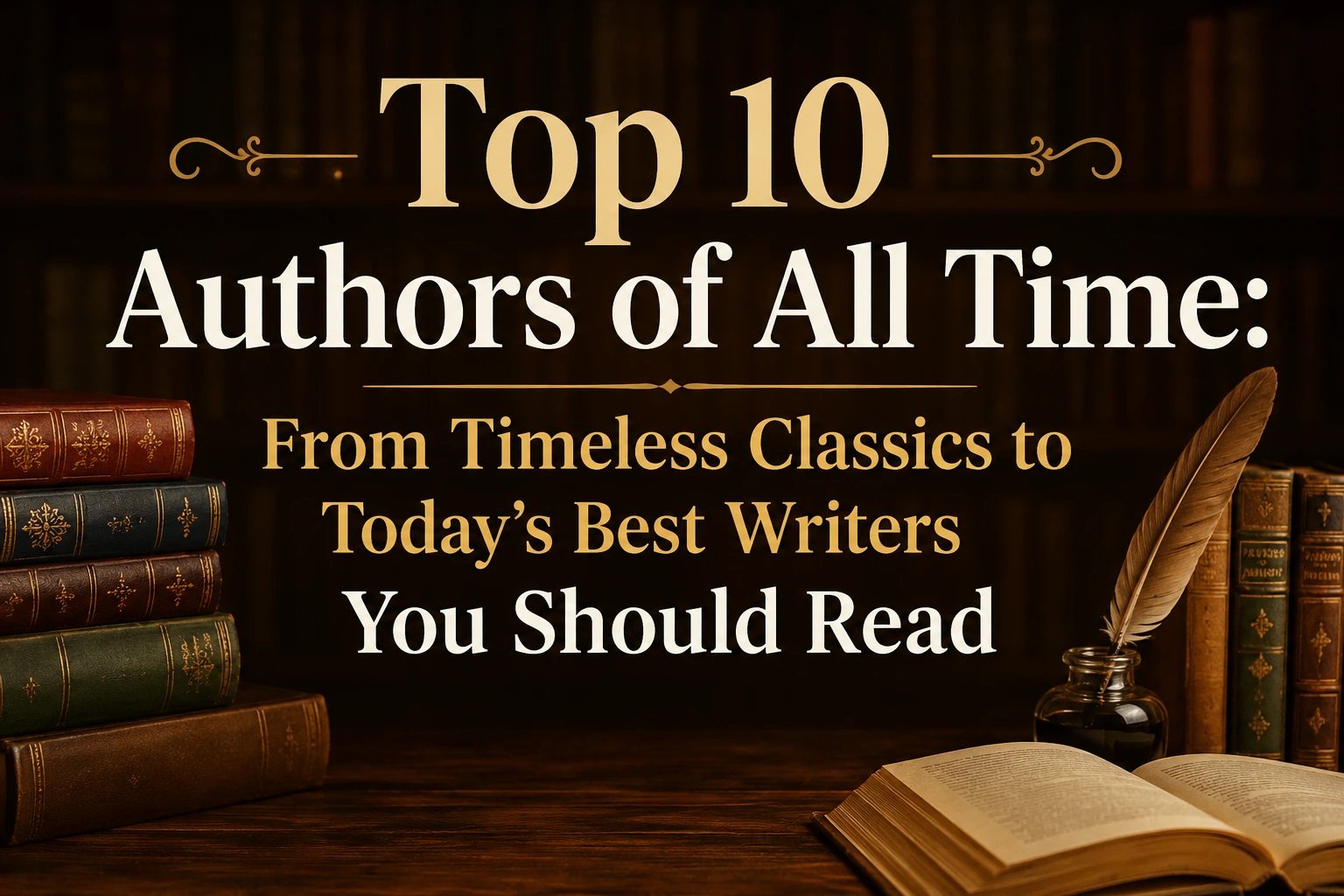 Top 10 Authors of All Time – from timeless classics to today’s best writers you should read.